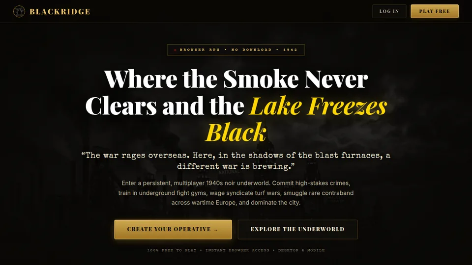 Blackridge RPG home page