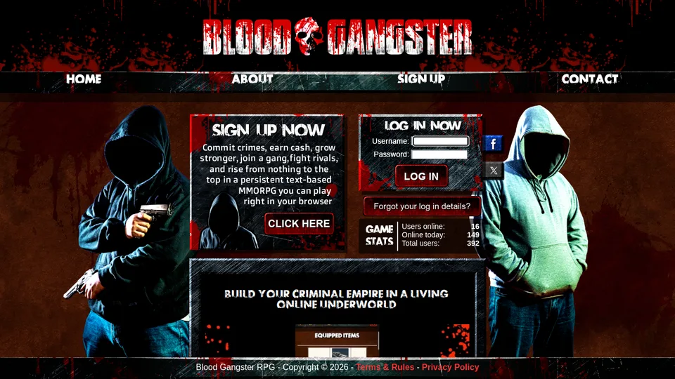 Blood Gangster RPG home page