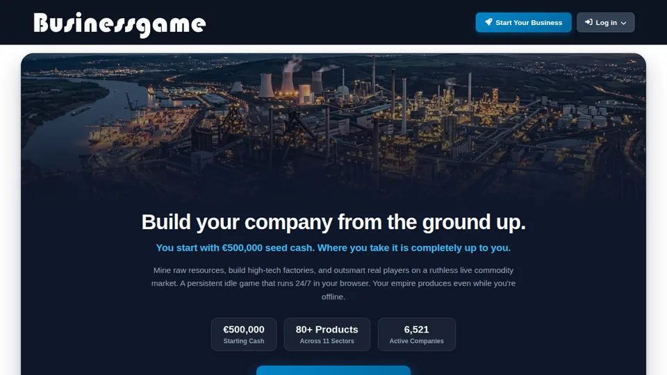 Businessgame home page