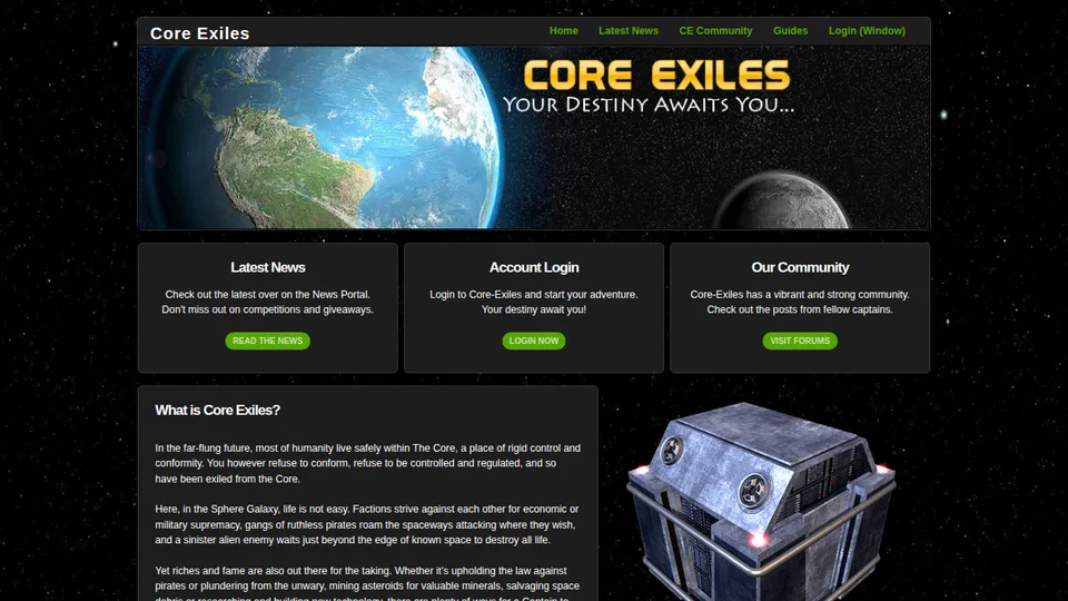 Core-Exiles home page