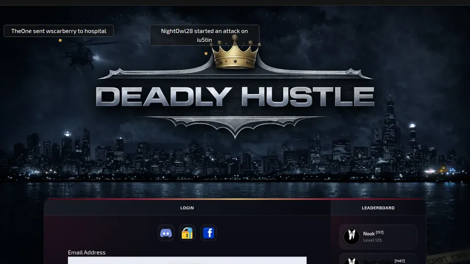 Deadly Hustle home page