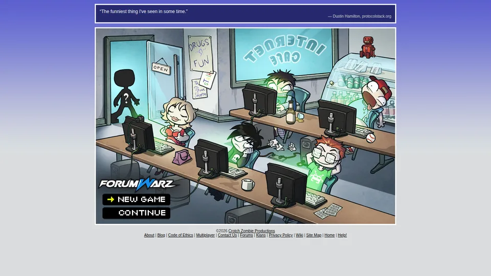 Forumwarz home page