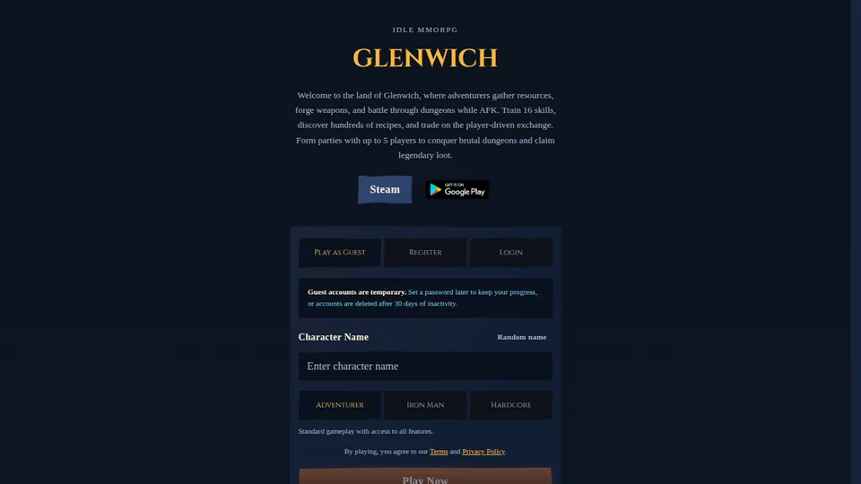 Glenwich home page
