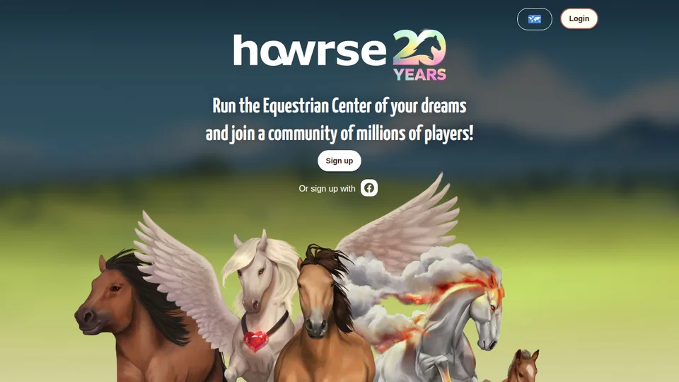 Howrse home page