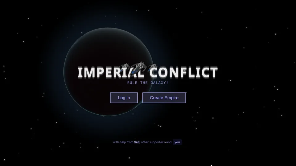 Imperial Conflict home page