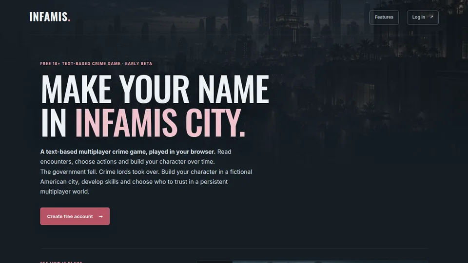Infamis home page