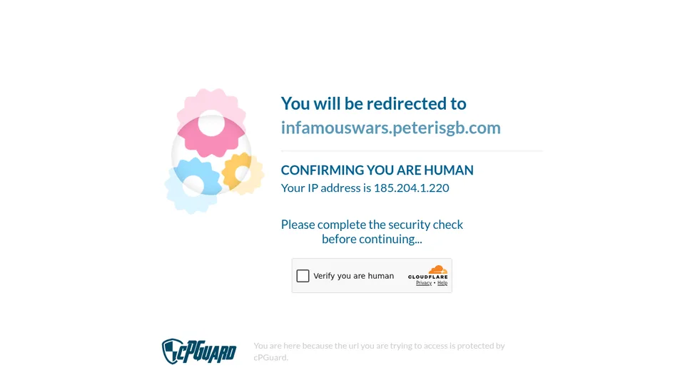 Infamous Wars home page