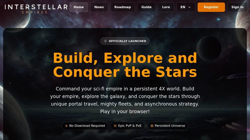 Interstellar Empires home page