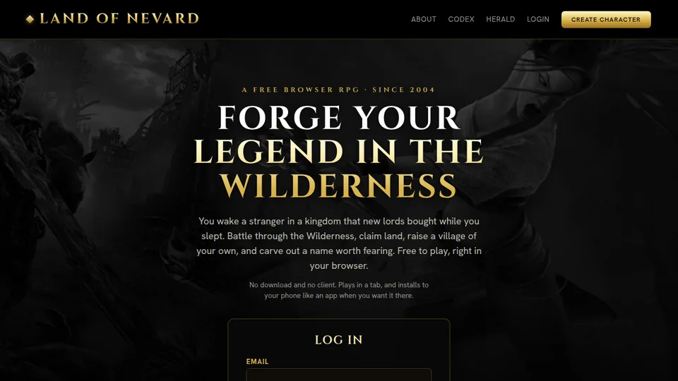 Land of Nevard home page
