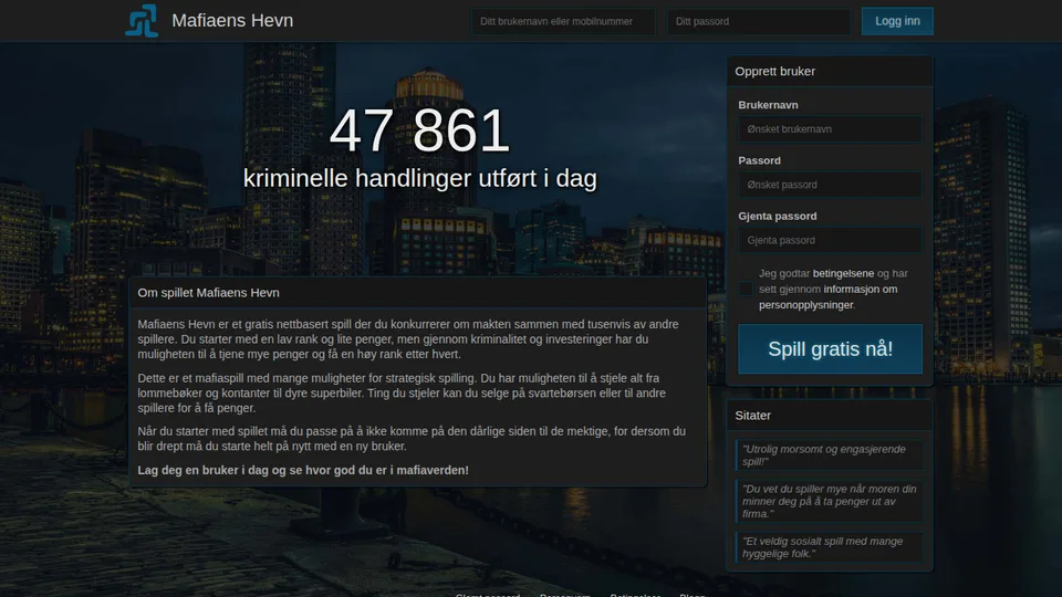 Mafiaens Hevn home page