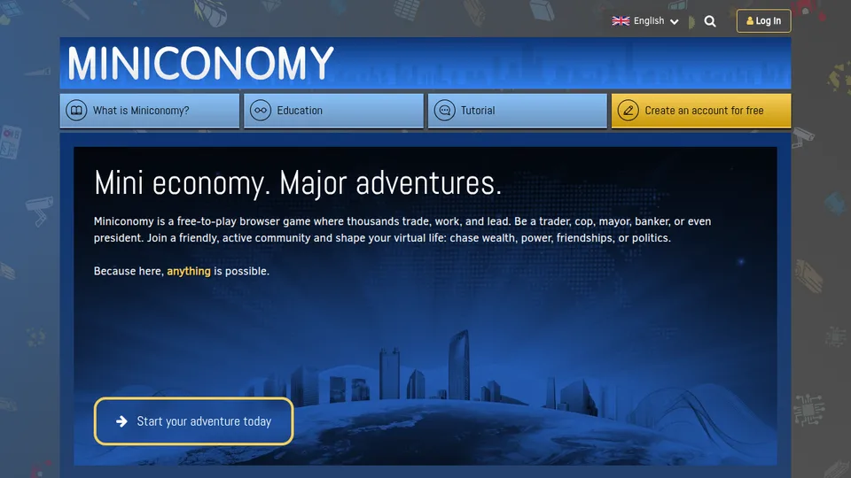 Miniconomy home page