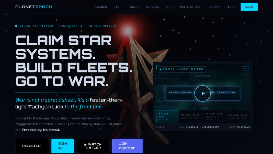 Planet Epoch home page