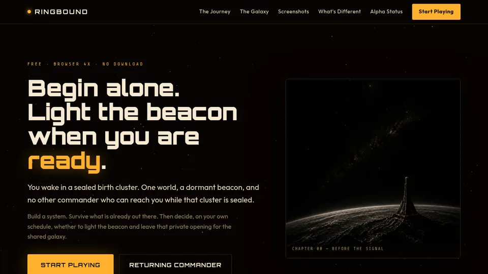 Ringbound home page
